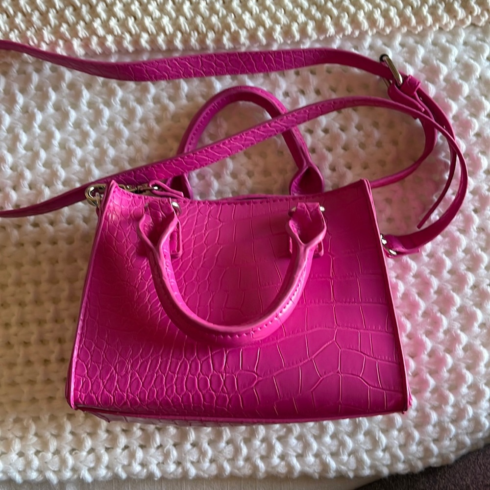 Hot Pink Faux Crossbody Purse Wild Fable
